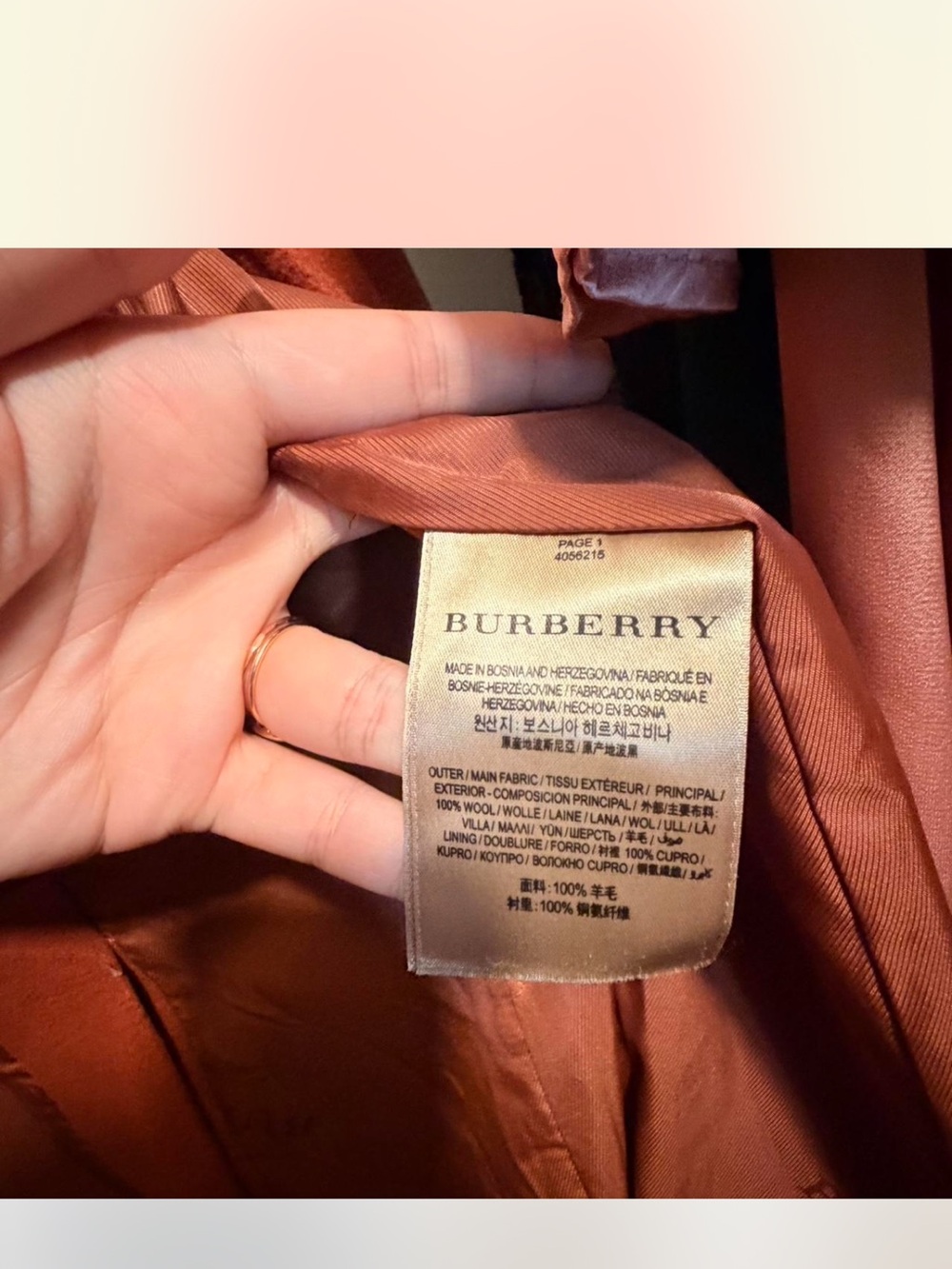 Burberry Women's Orange-Red/Ginger Trench Coat - Picture 3 of 11